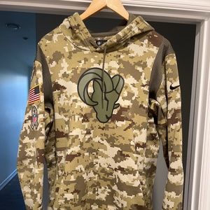 Nike Rams On Field Apparel Salute to Service Hoodie (2021)